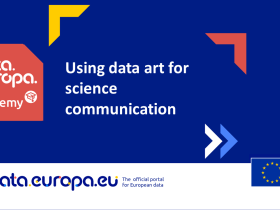 Using data art for science communication